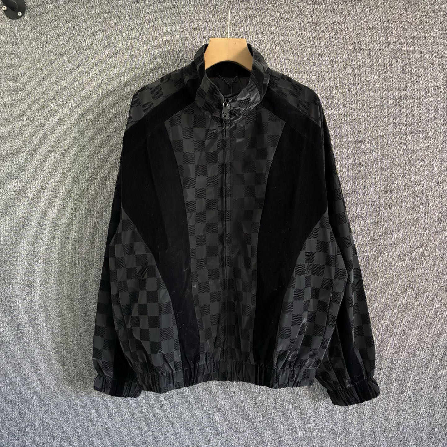 250325 New flocking sports stand-up collar jacket