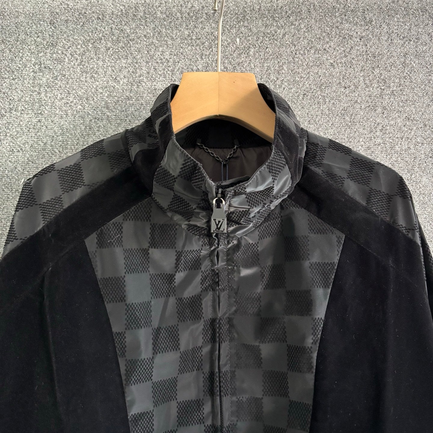 250325 New flocking sports stand-up collar jacket