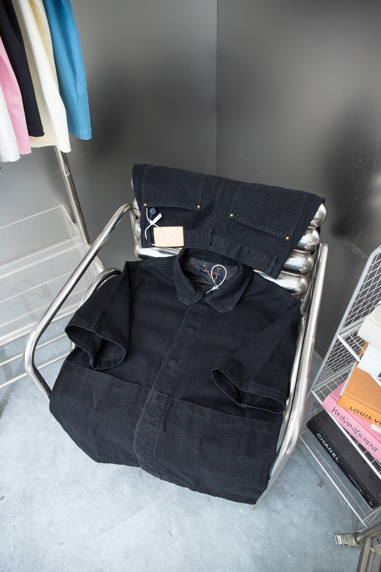 250513 New top-quality heavy-duty workwear short-sleeved shirt vest