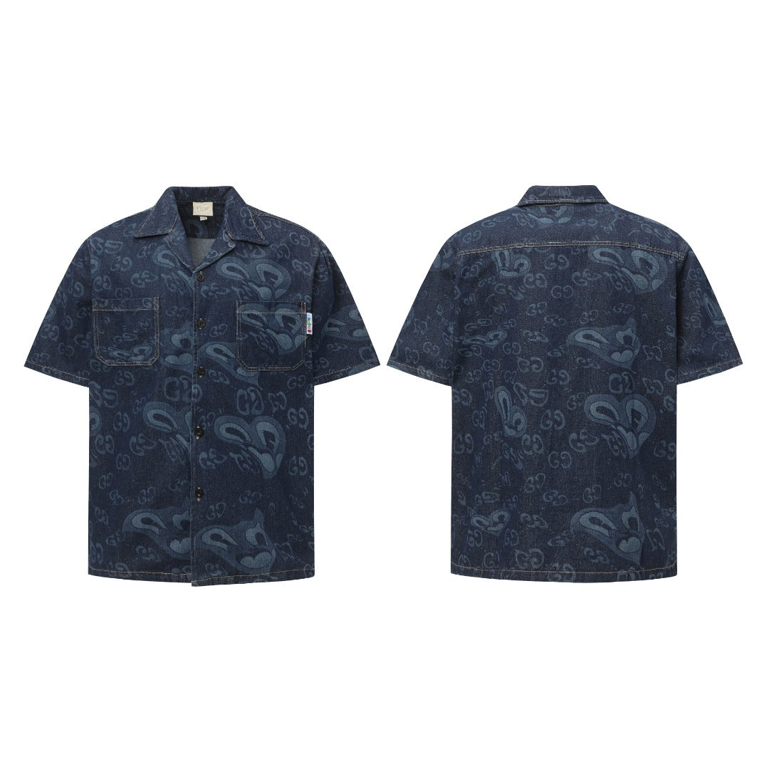 250520 New heart-shaped jacquard denim set
