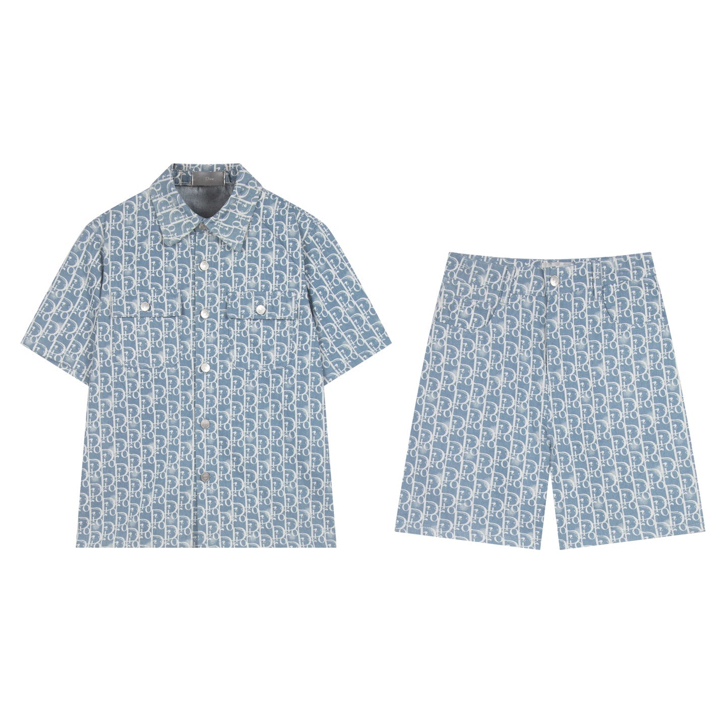 250604 New twill denim cotton stylish lapel denim shirt