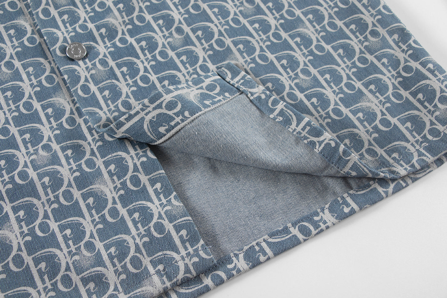 250604 New twill denim cotton stylish lapel denim shirt