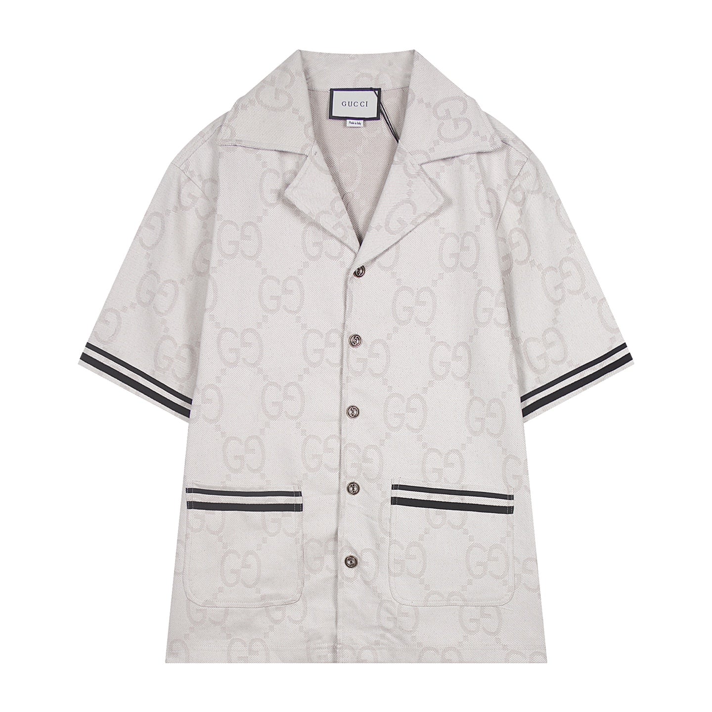 250617 New high-quality denim jacquard suit shirt
