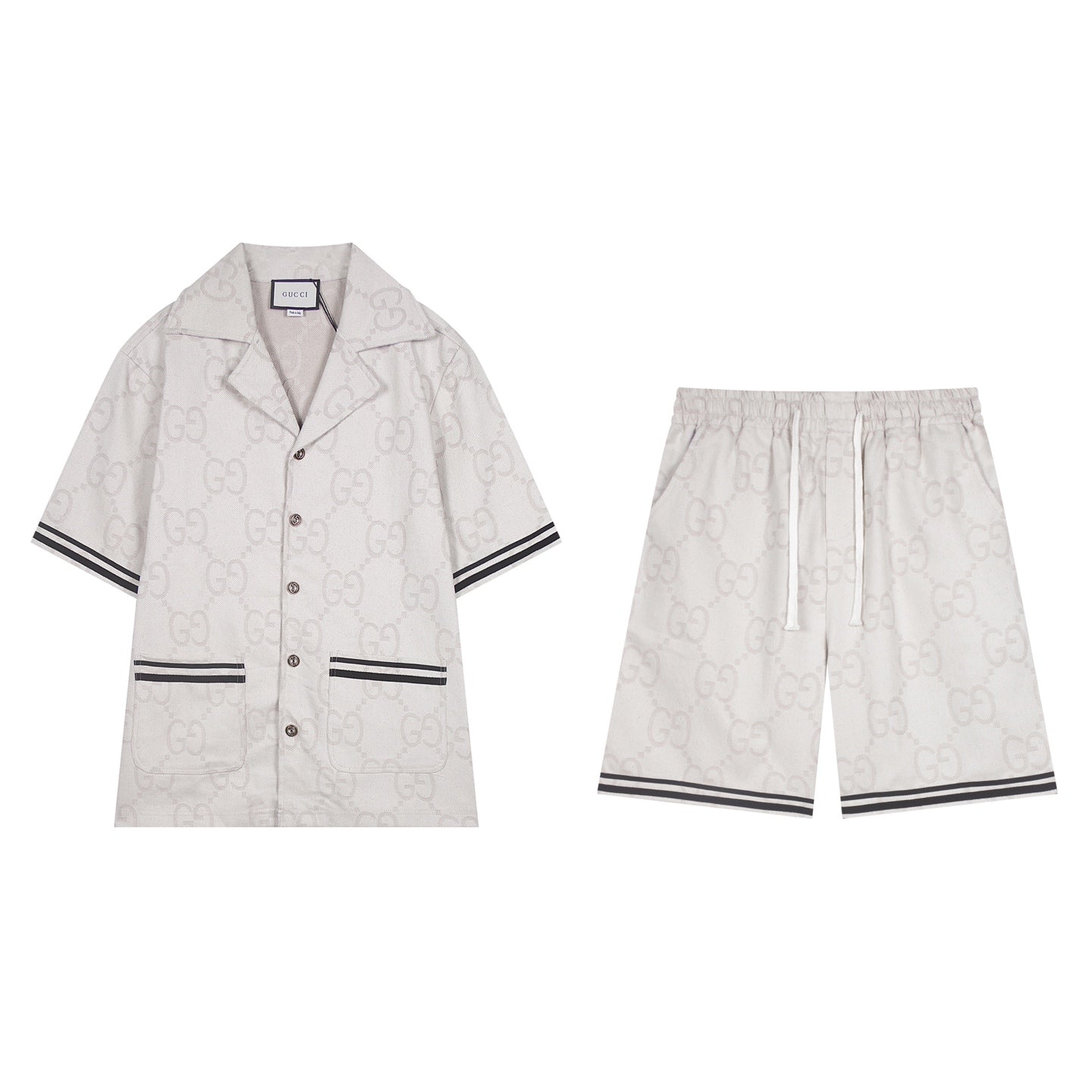 250617 New high-quality denim jacquard suit shorts