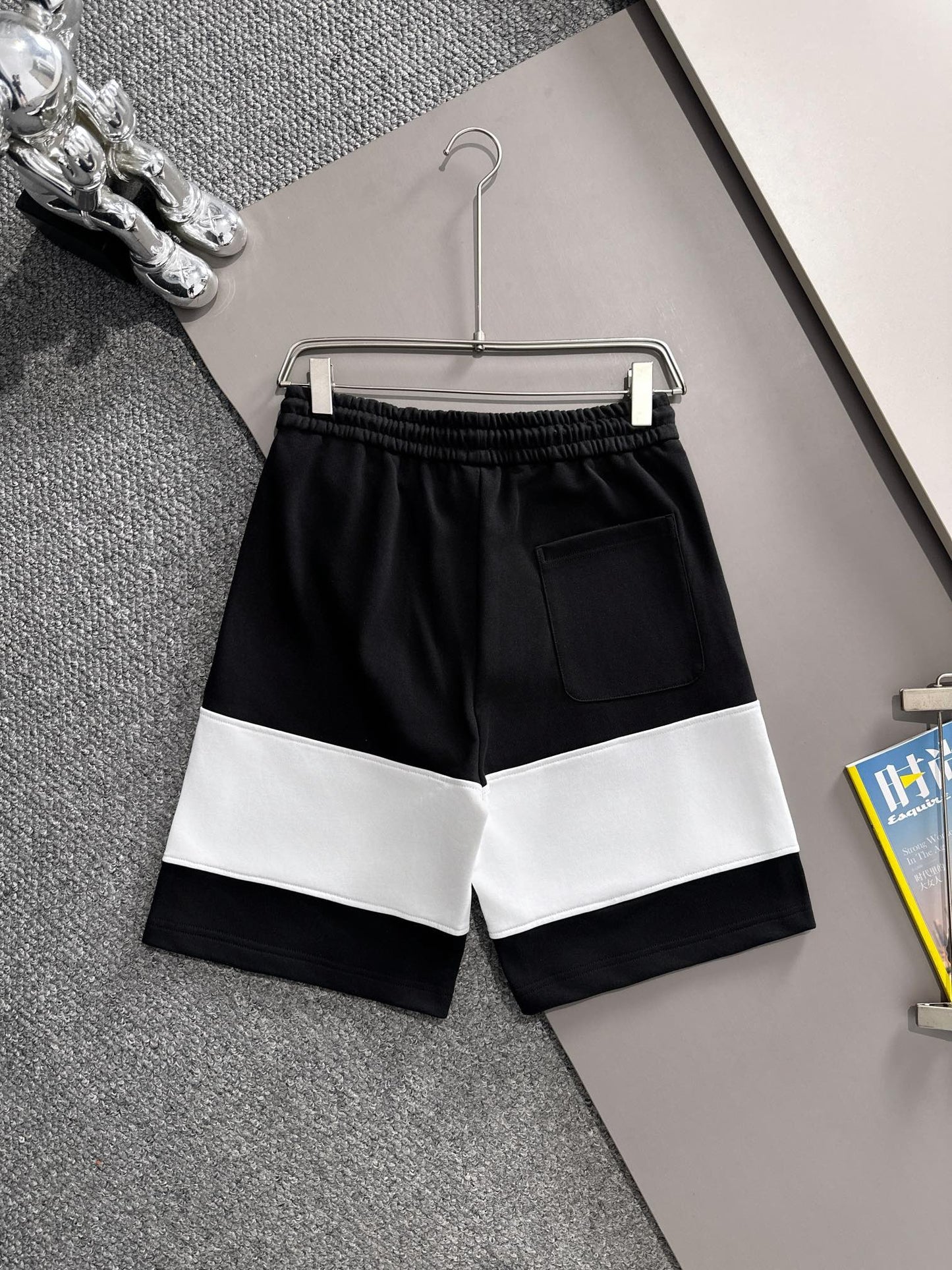 250617 New high-quality color-blocking and patchwork shorts