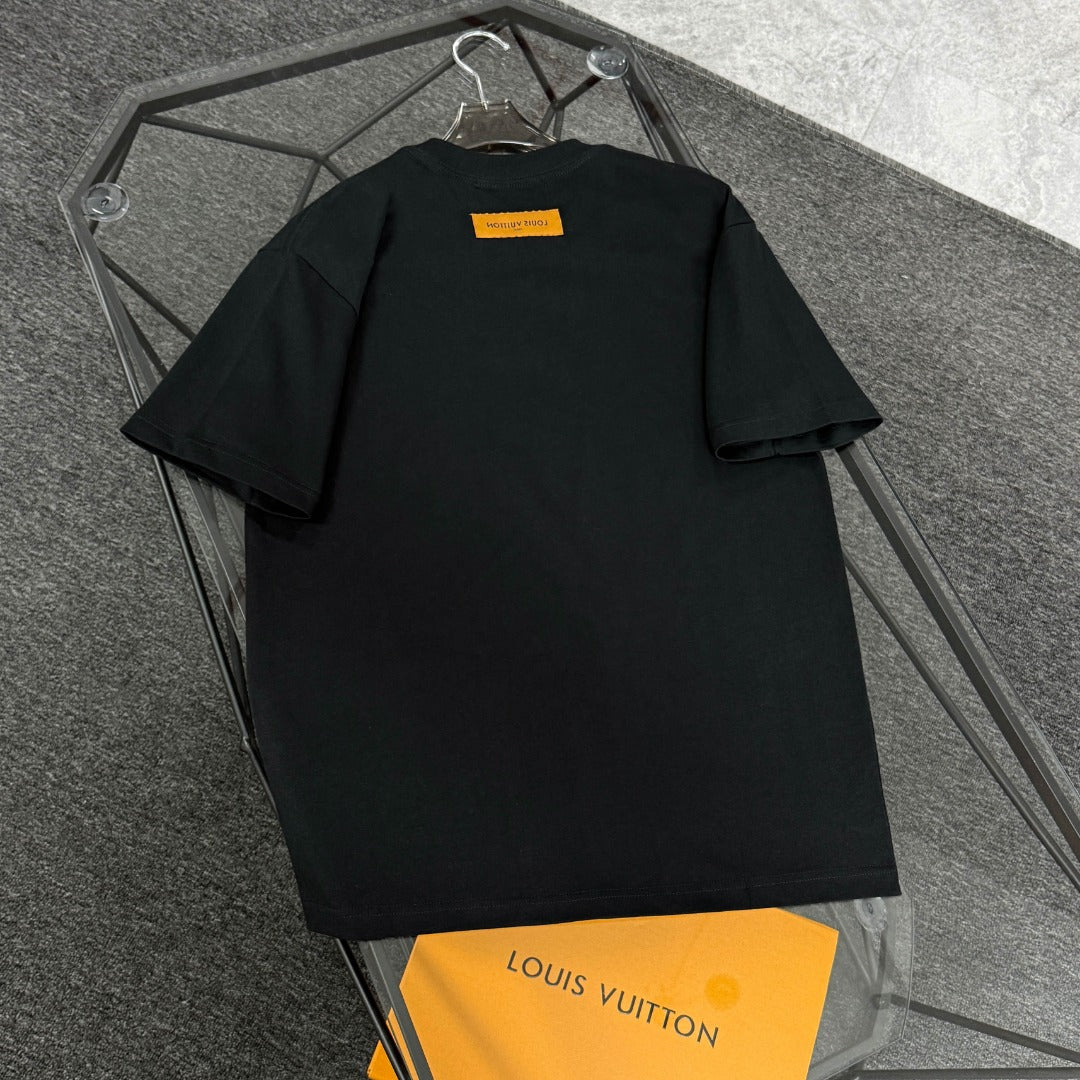 250624 New high-quality printed pocket T-shirt
