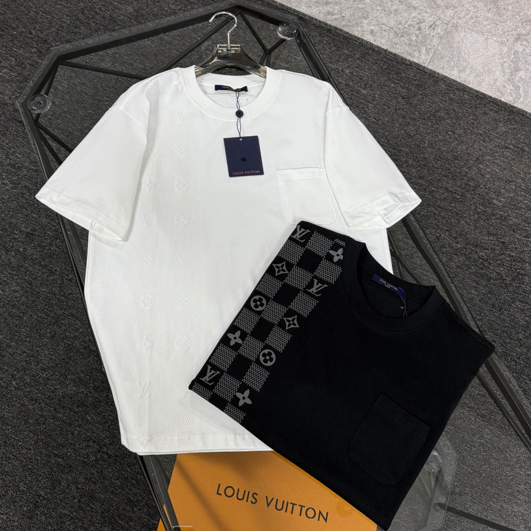 250624 New high-quality printed pocket T-shirt
