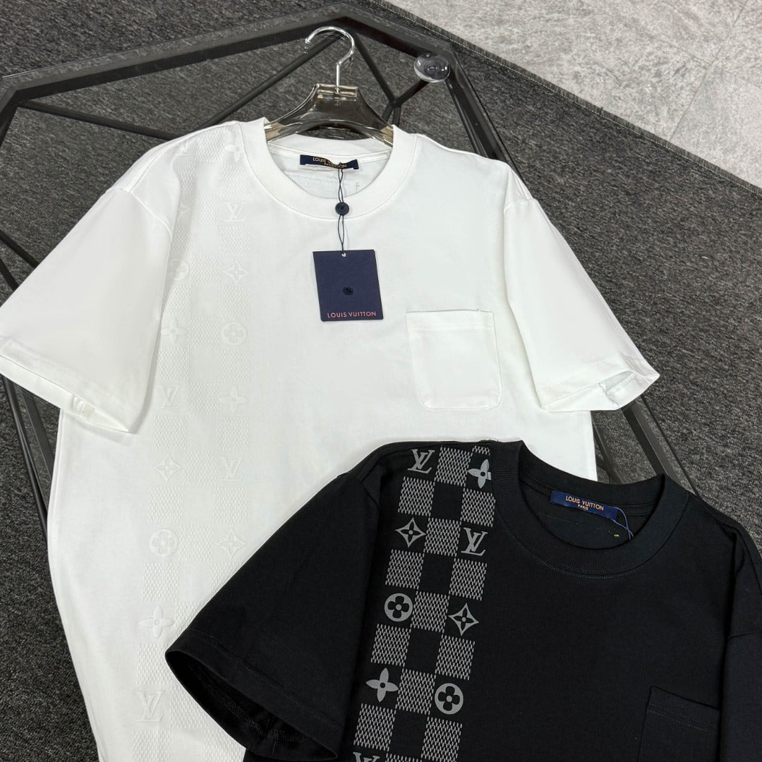 250624 New high-quality printed pocket T-shirt