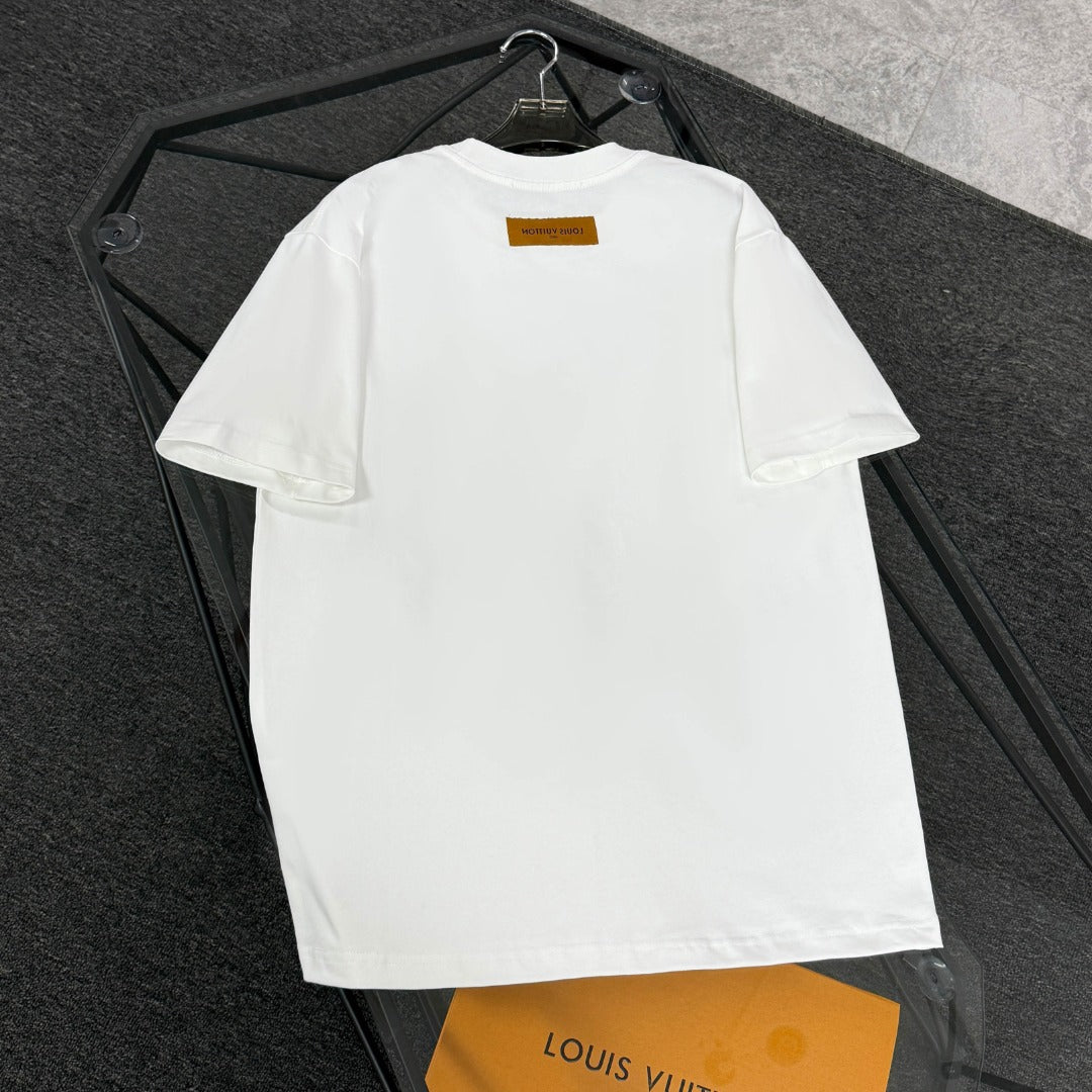 250624 New high-quality printed pocket T-shirt
