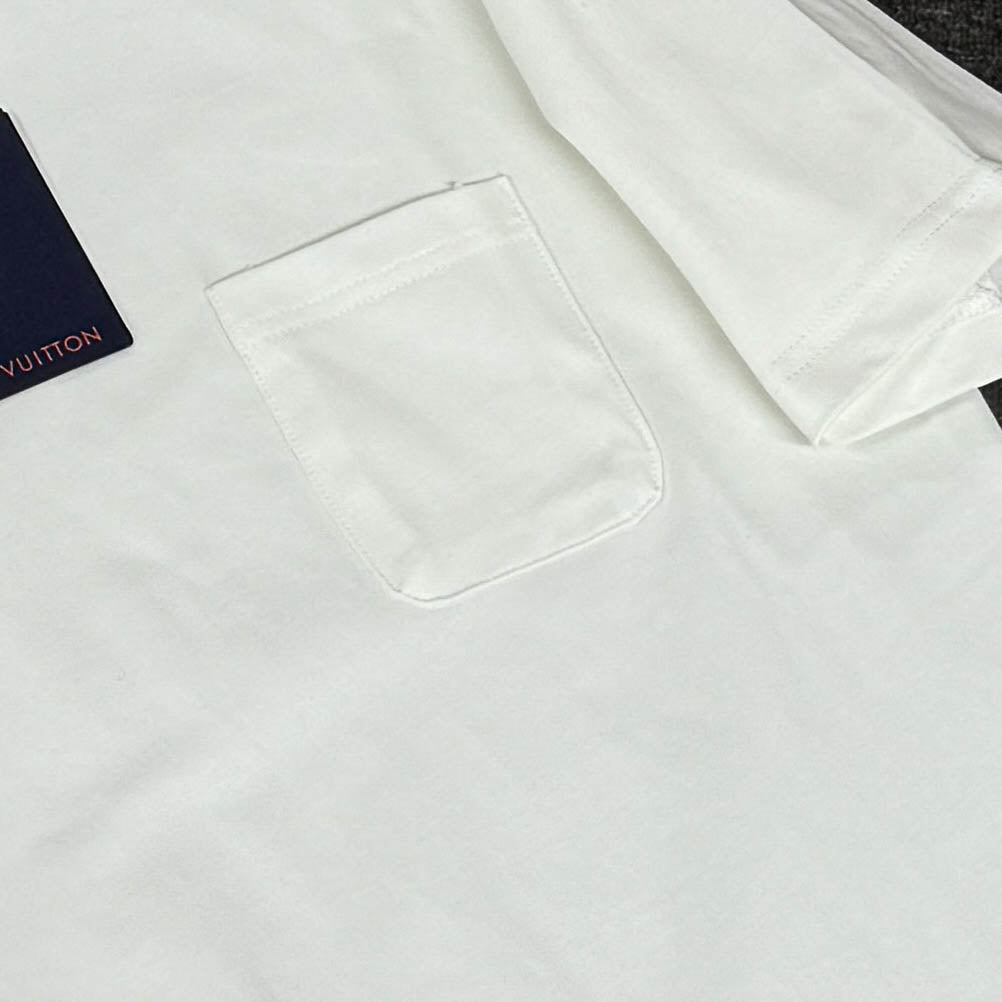 250624 New high-quality printed pocket T-shirt