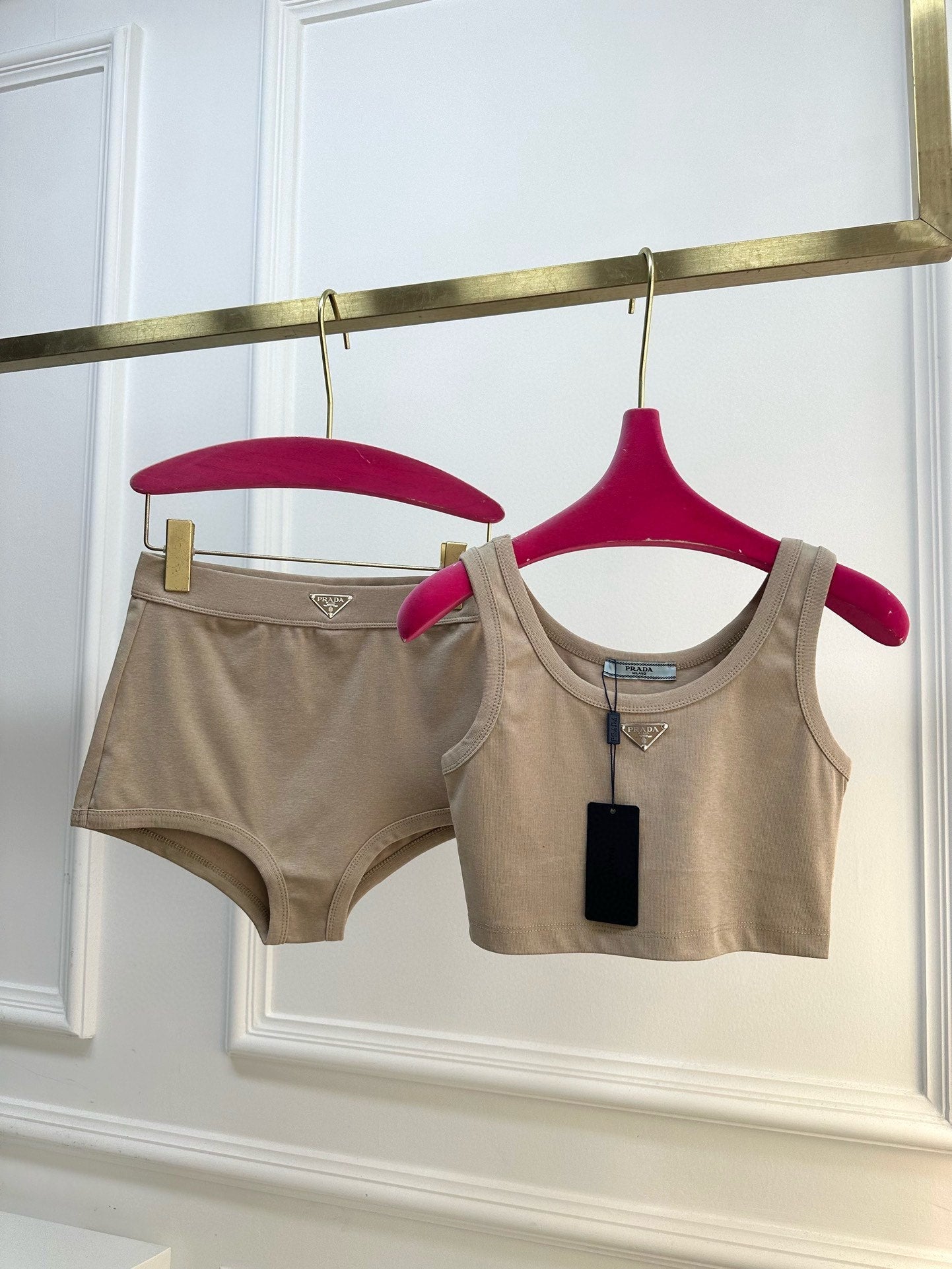 0528 Tank top➕high waist underwear set,