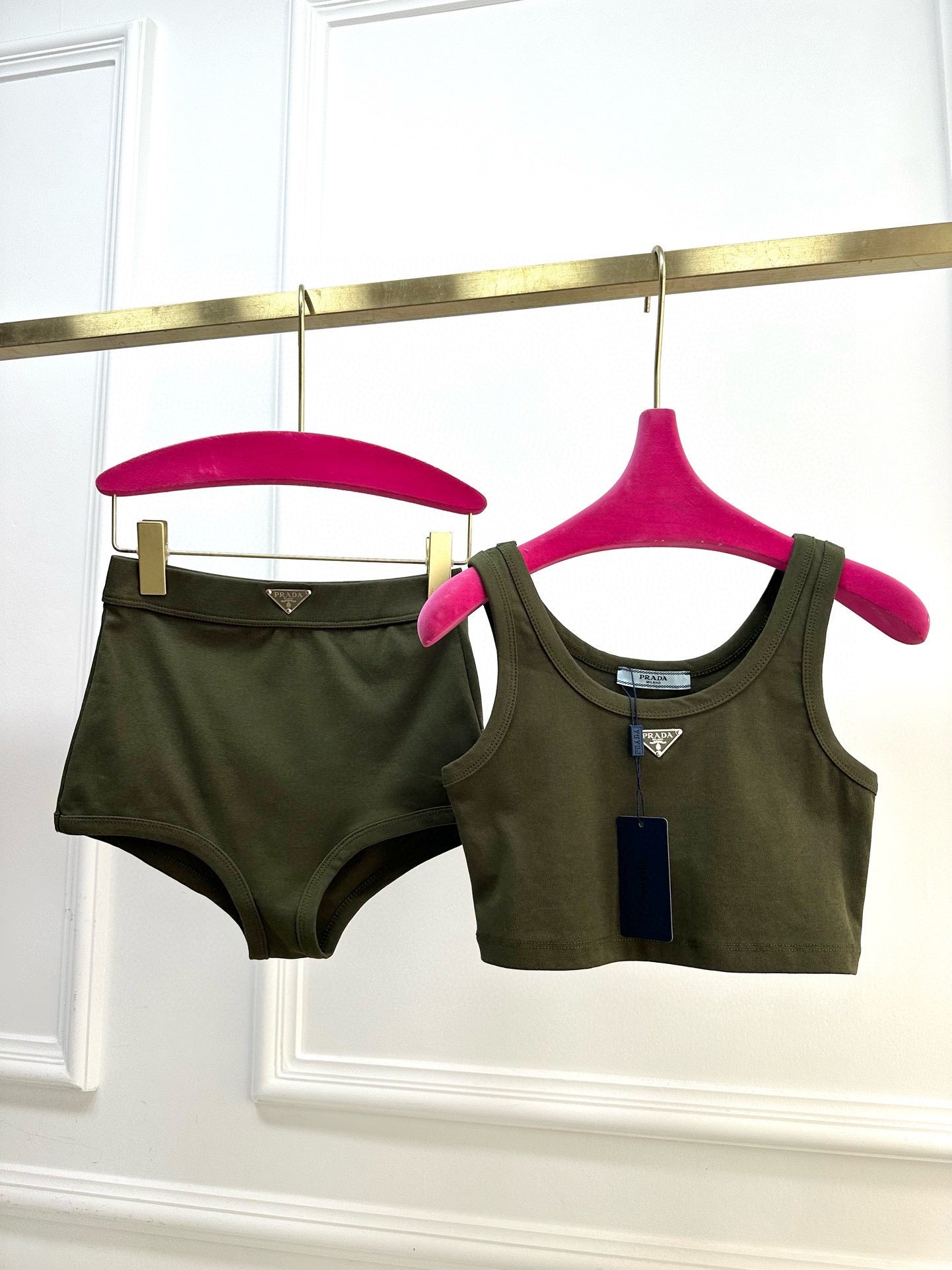 0528 Tank top➕high waist underwear set,