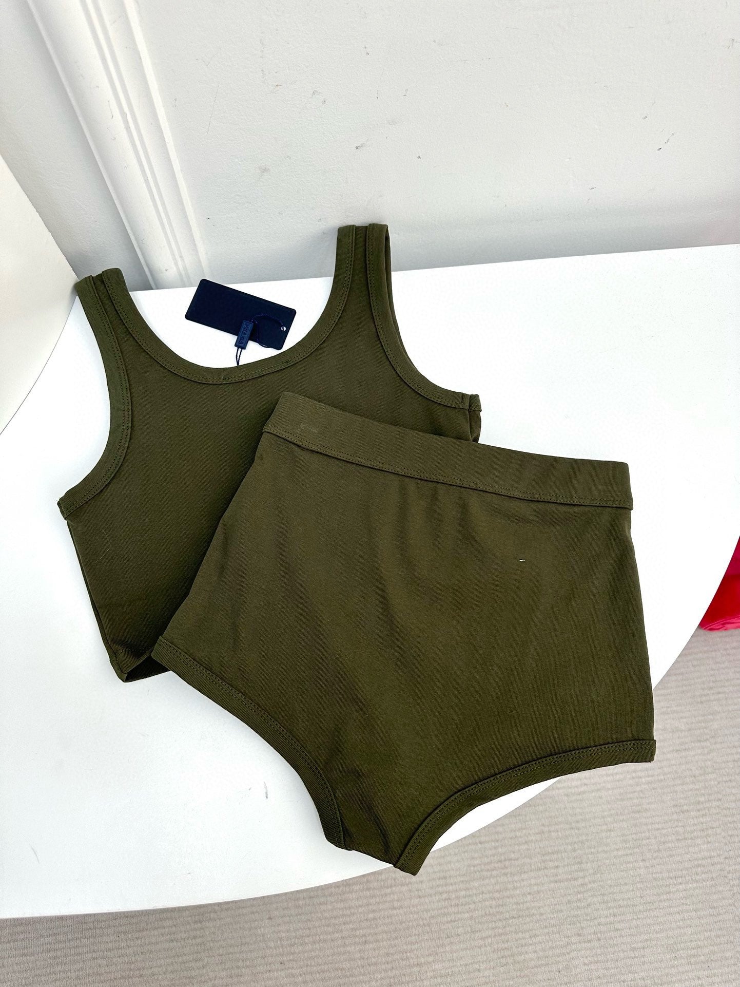 0528 Tank top➕high waist underwear set,