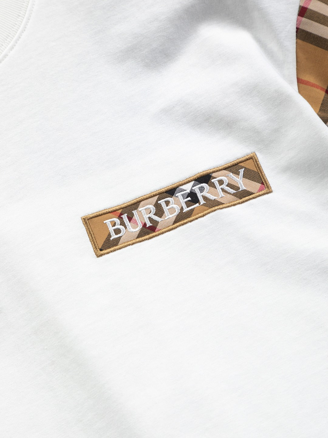 250218 New classic plaid patchwork T-shirts