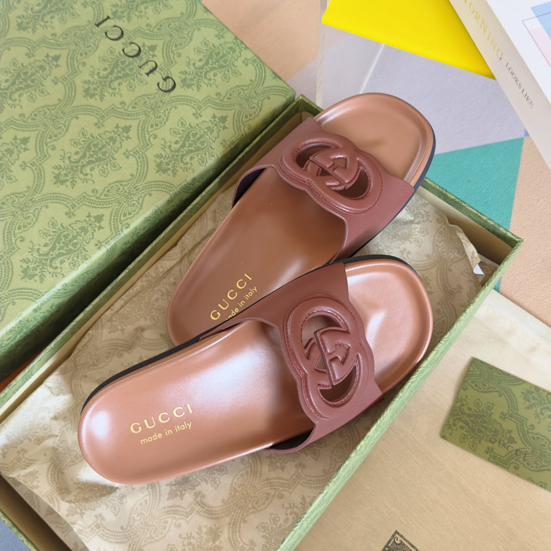 250513 New high-quality thick-soled classic signature slippers