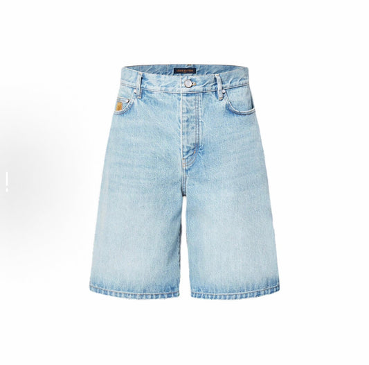 250513 New high-quality bleached and dyed denim midpants