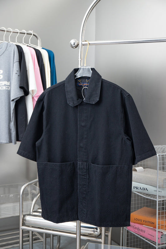 250513 New top-quality heavy-duty workwear short-sleeved shirt vest