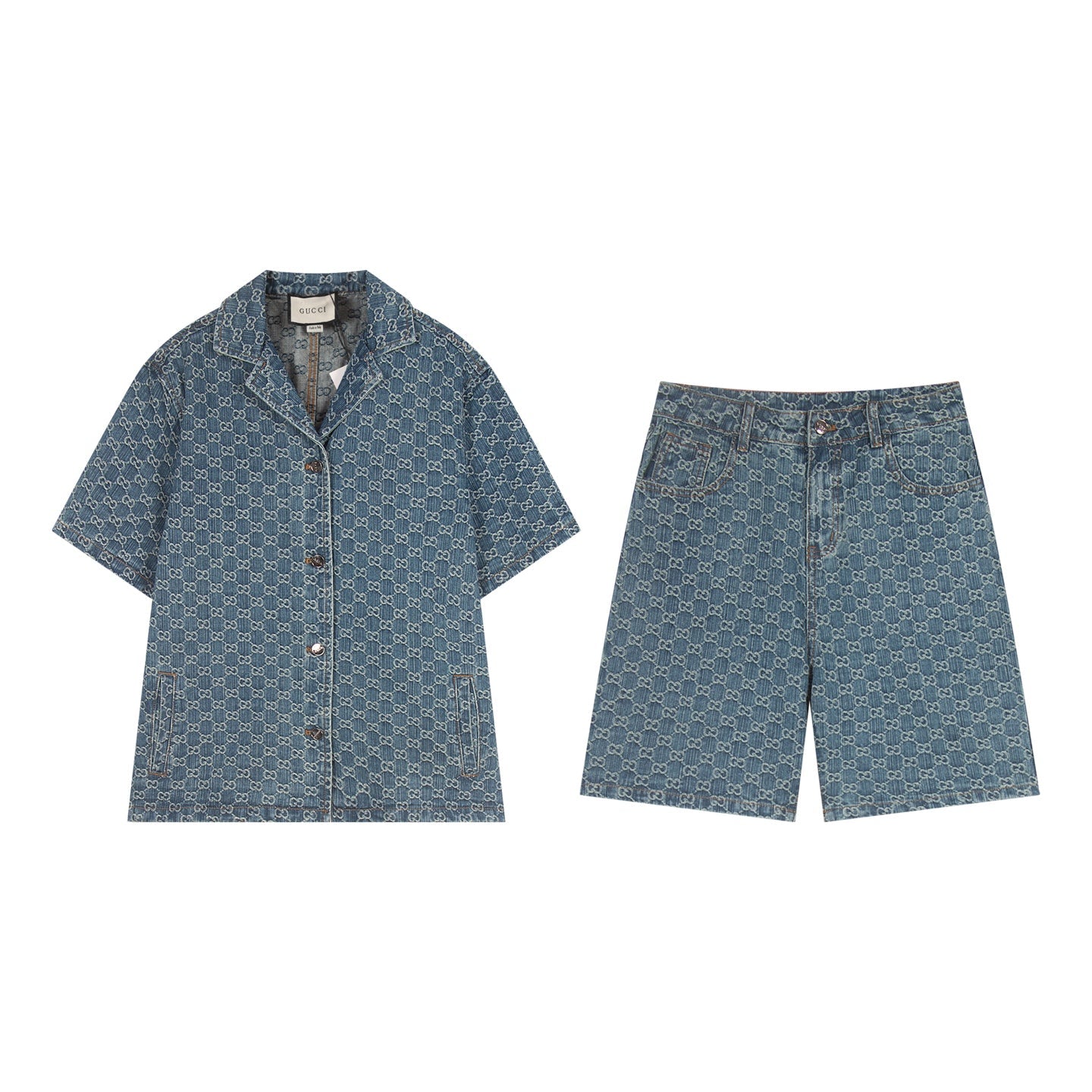 250614 New high-quality casual jacquard denim shirt