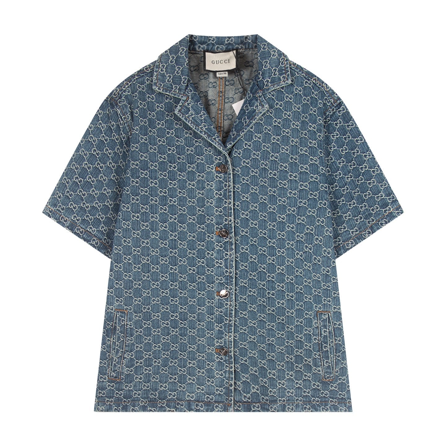 250614 New high-quality casual jacquard denim shirt