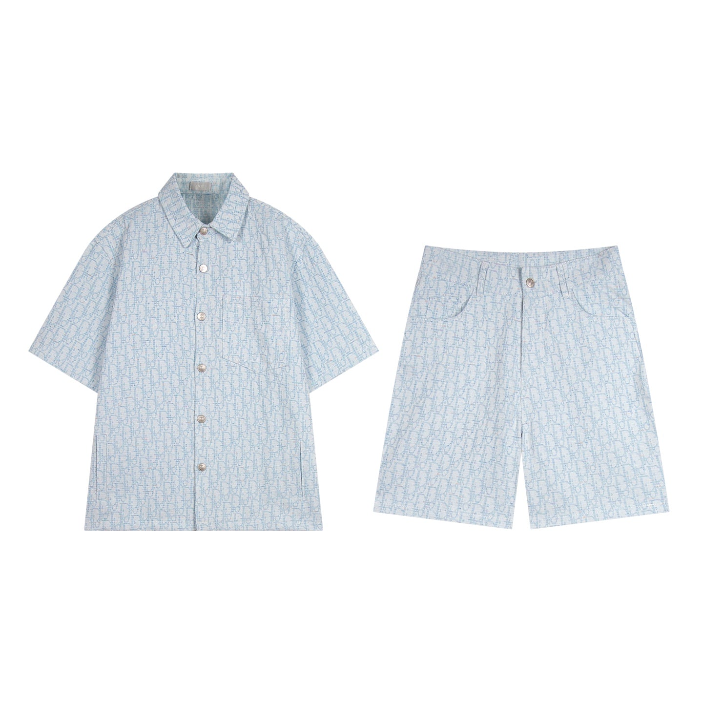 250614 New high-quality casual jacquard denim shirt