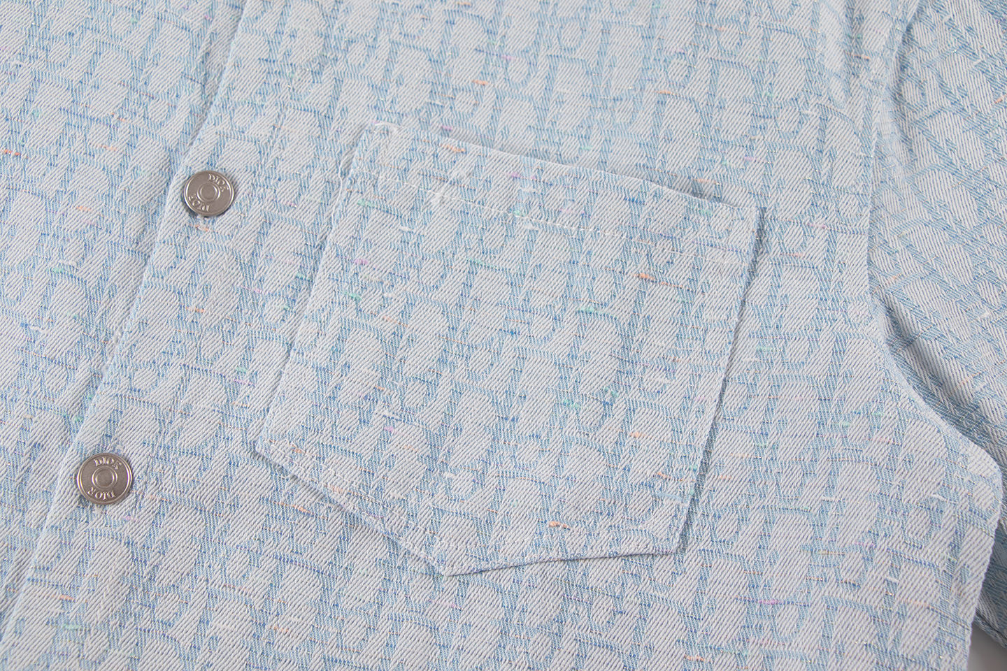 250614 New high-quality casual jacquard denim shirt