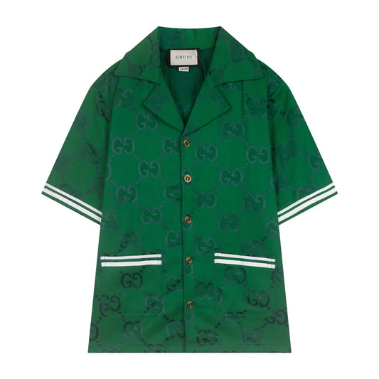 250617 New high-quality denim jacquard suit shirt