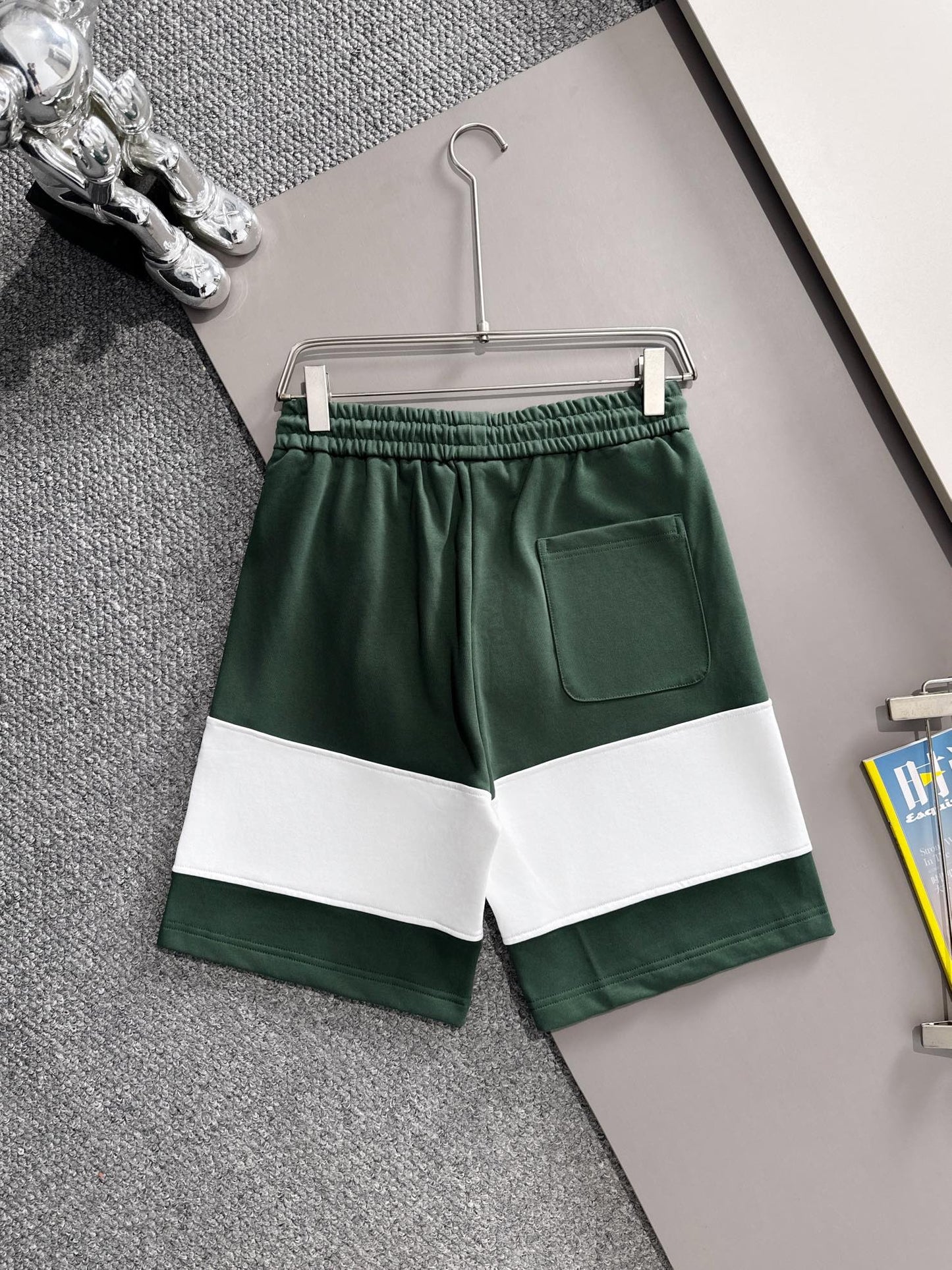 250617 New high-quality color-blocking and patchwork shorts