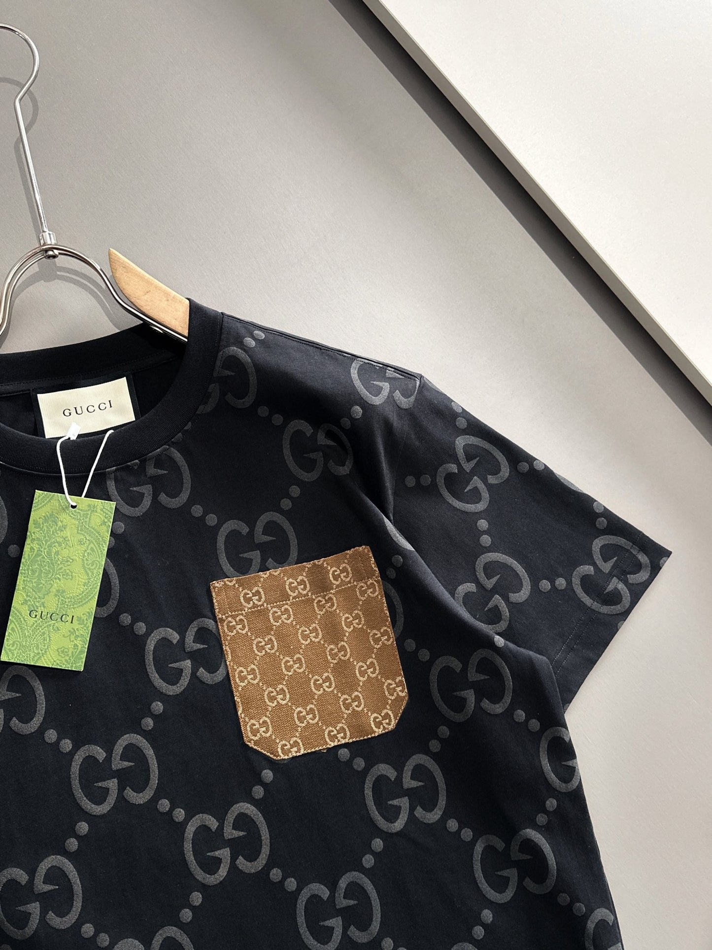 250617 New high-quality full-printed jacquard knitted t-shirt