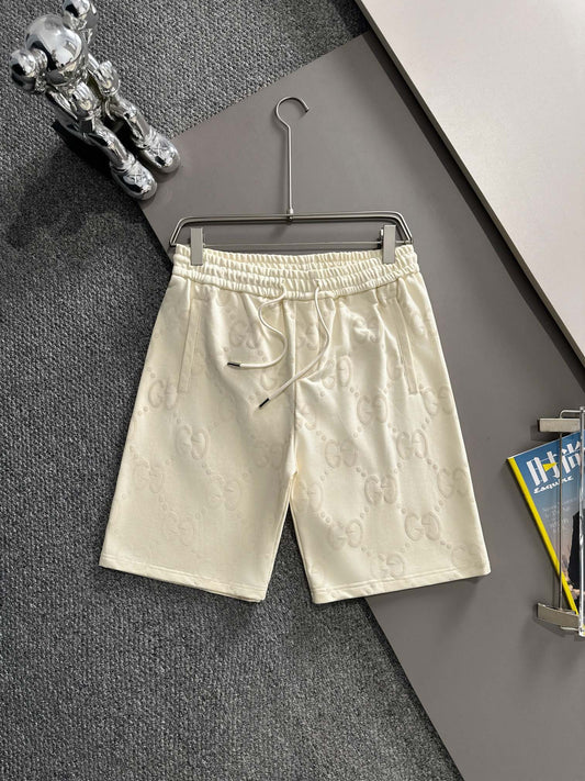 250617 New high-quality full-printed jacquard knitted shorts