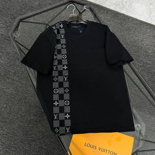 250624 New high-quality printed pocket T-shirt